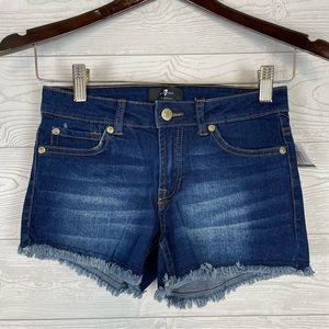 7 for All Mankind Denim Jean Shorts Size 12 NWT